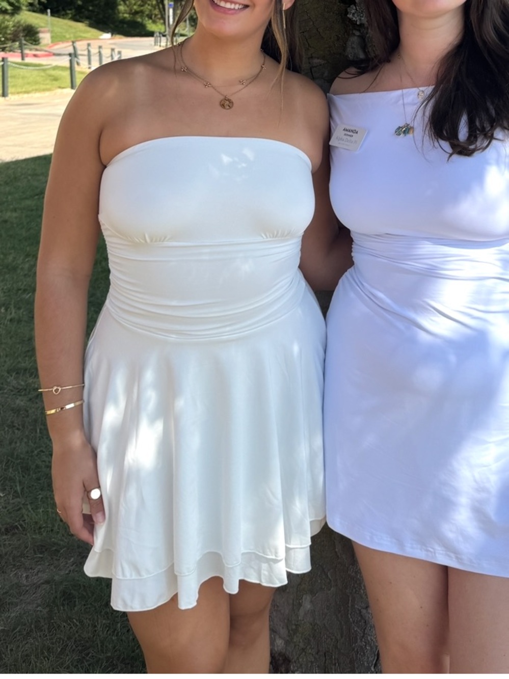 White strapless dress - Picture 2 of 4